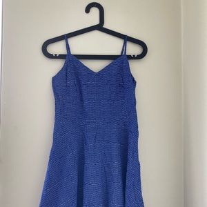 gap // fit and flare cami polka dot dress